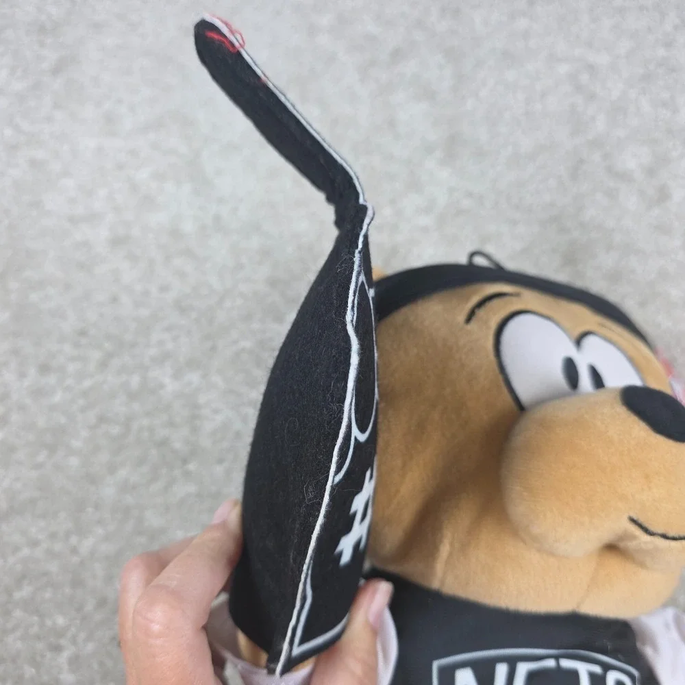 NBA Brooklyn Nets Mascot Plush Bear Stuffed Animal Plush #1 Fan Basketball NWT‎